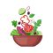 Szerda főétel, Paradicsomos fehérbabragu jázminrizzsel, friss retekkel, rukkolával GM
